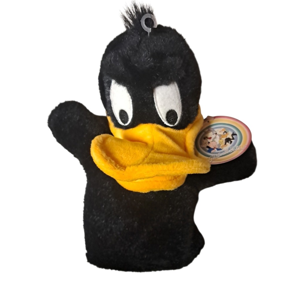 Daffy Duck Hand Glove 10" Puppet Plush 1995‎ Warner Bros. Vintage